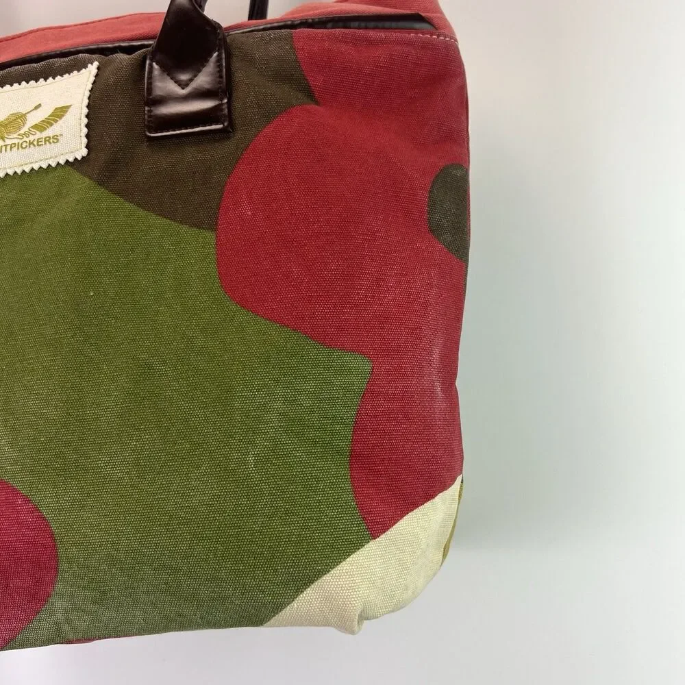 Knitpickers Floral Knitting Project Bag Oversized Canvas Bag Craft Supply Tote - Picture 3 of 8